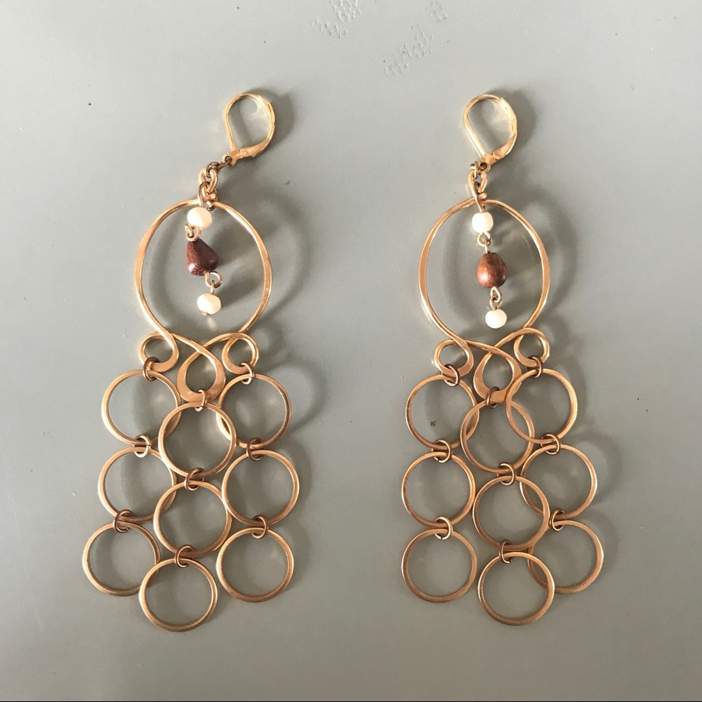 Gold Dangle earrings from A.B.S.
